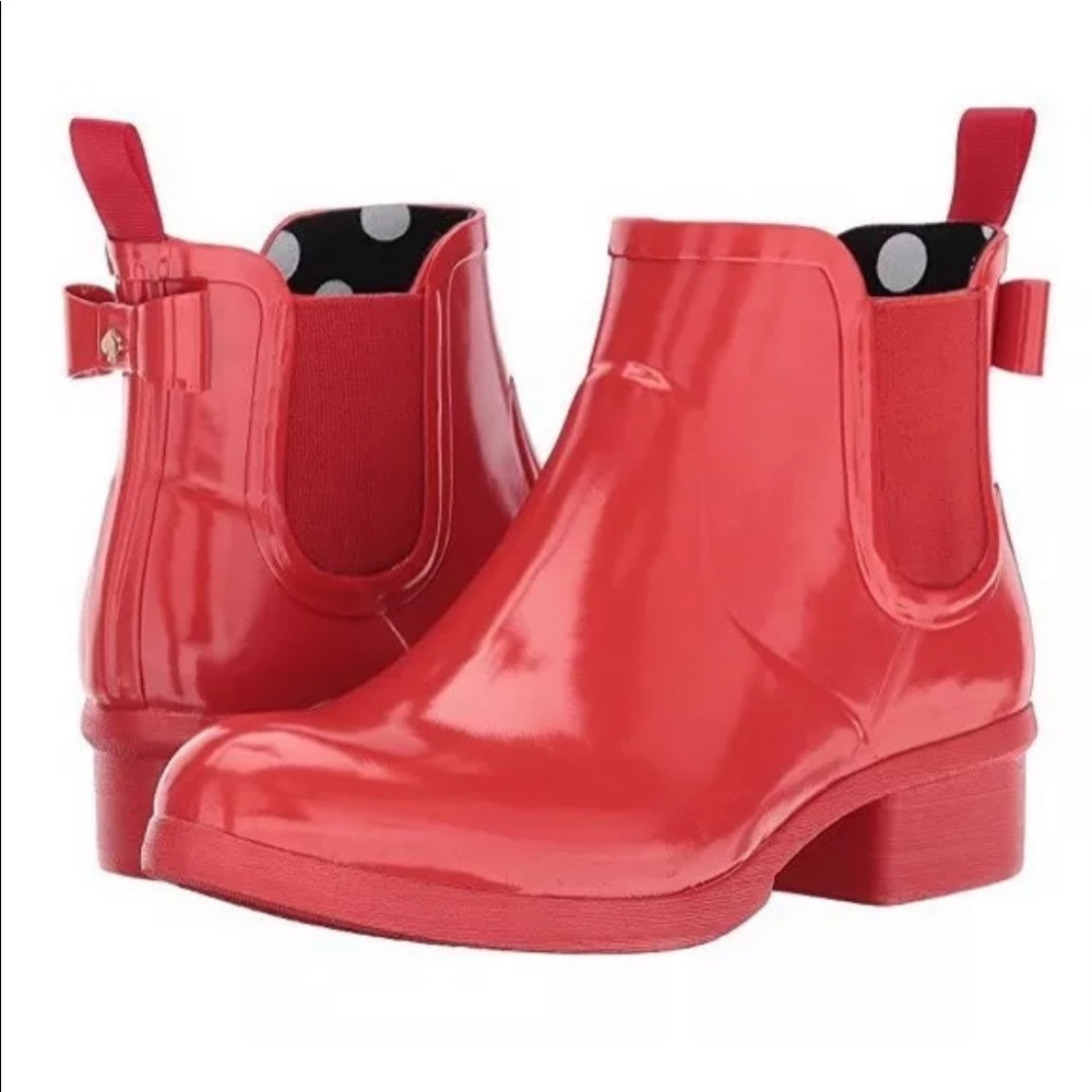 Kate Spade New York $178 Red Telly Rain Bootie